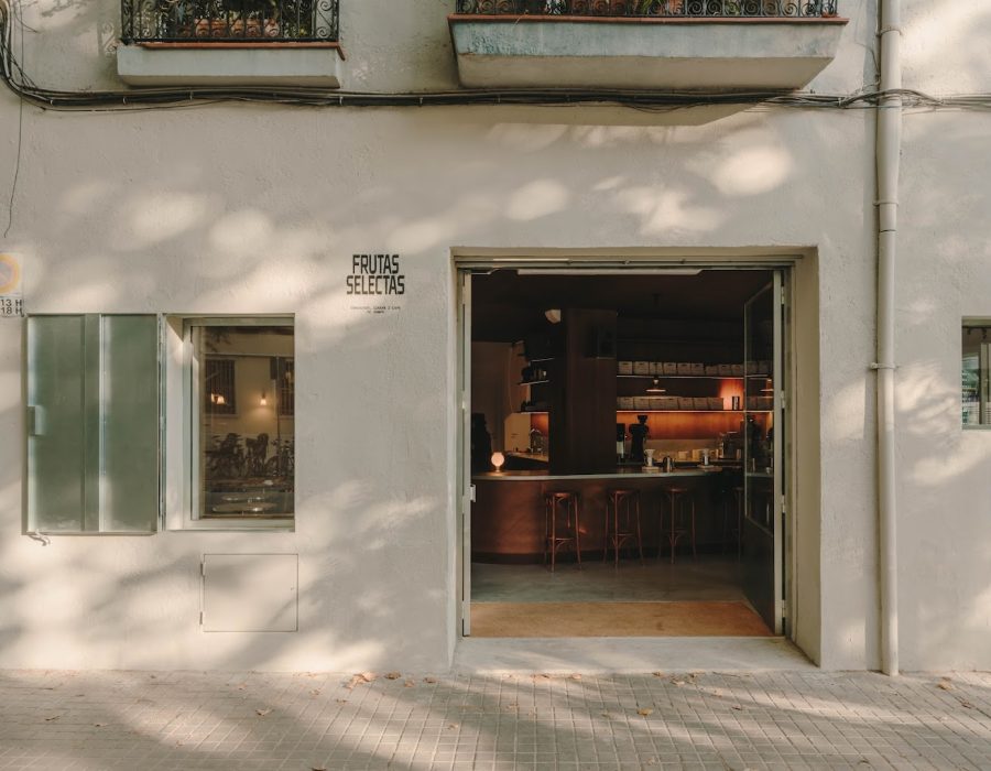 Cafeteria Door from the street view